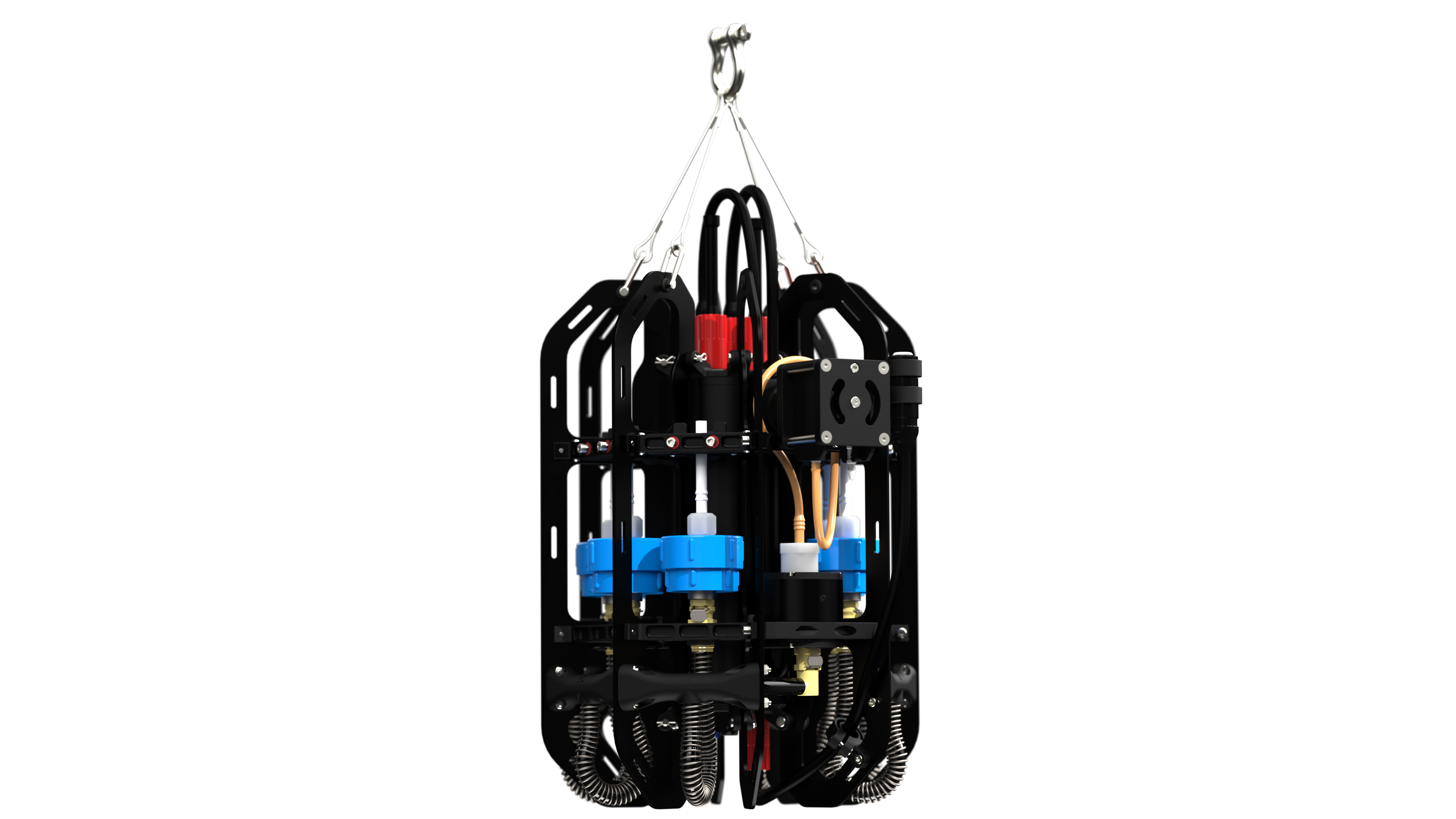 Ascension eDNA Sampler product rendering showing the instrument's pump