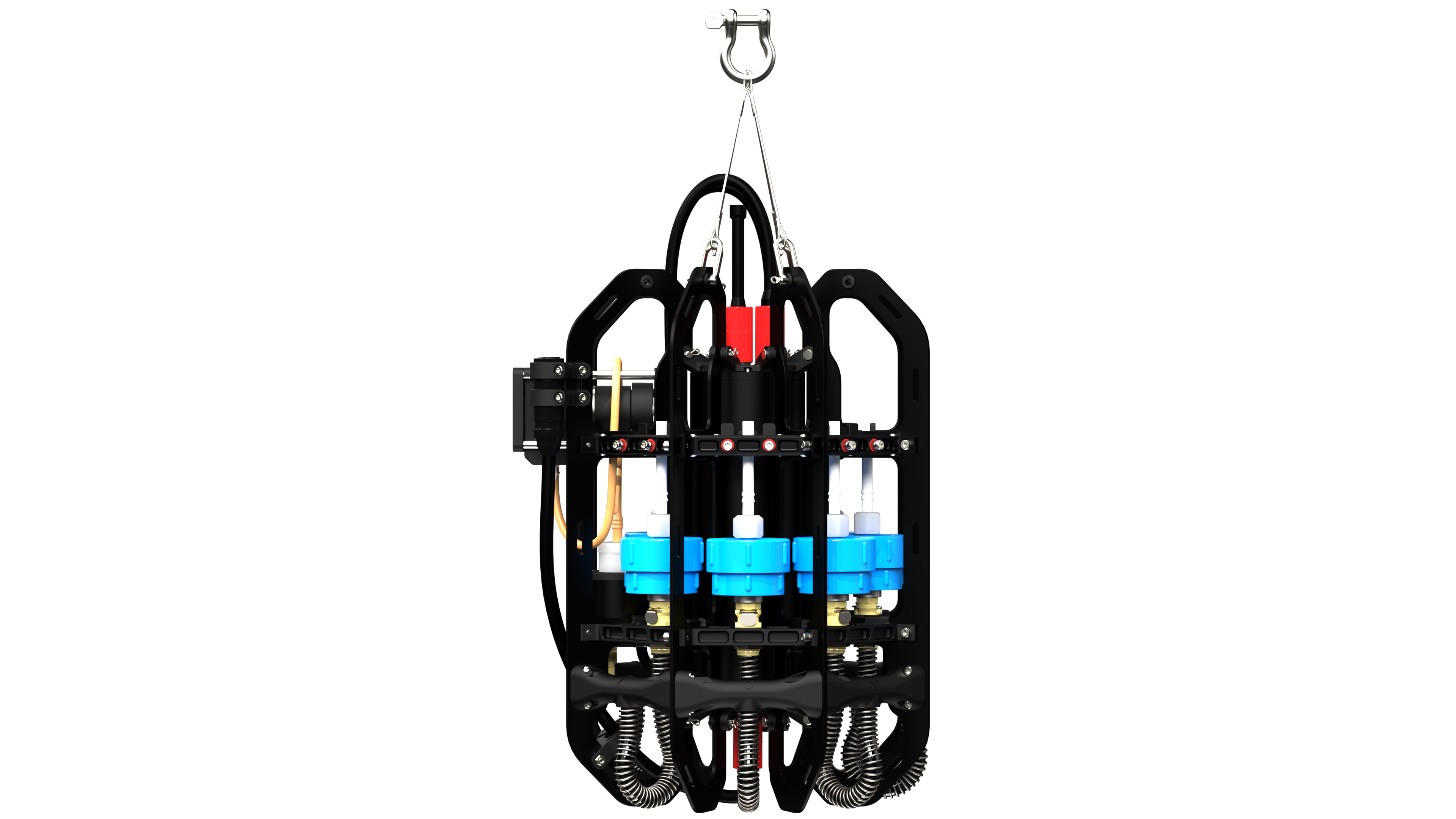 Ascension eDNA Product Rendering side view showing instrument fluidics